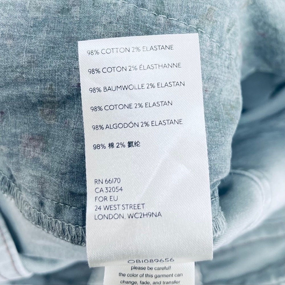 Anthropologie Pants Sz 27 Women’s Moto Utility Trouser Skinny Sage Green - Picture 10 of 13